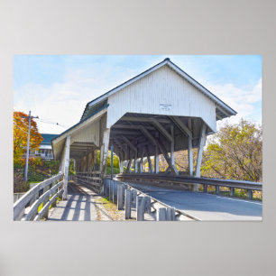 Poster Pont couvert de Miller's Run, Lyndon, Vermont