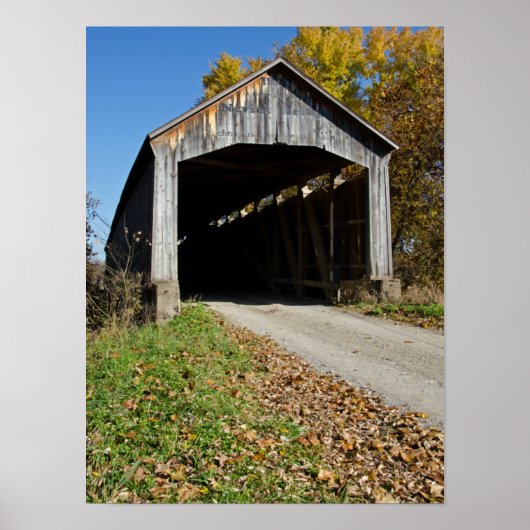 Poster Pont couvert de Nevins Comté de Parke Indiana (Devant)