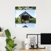 Poster Pont couvert de Squam River (Bureau à domicile)