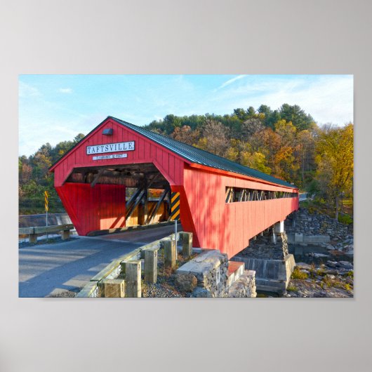 Poster Pont couvert de Taftsville, Vermont (Devant)