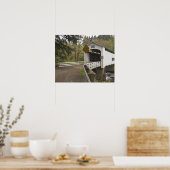 Poster Pont couvert de Wild Cat, comté de Lane, Oregon (Cuisine)