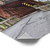 Poster Pont couvert, Downsville, New York (Coin)