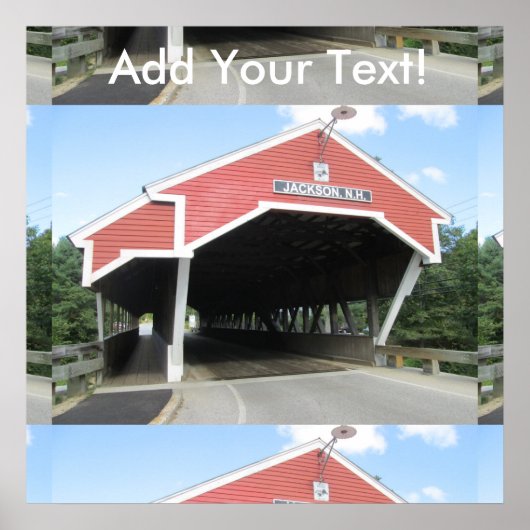 Poster Pont couvert du New Hampshire (Devant)