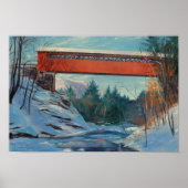 Poster Pont couvert du Vermont (Devant)
