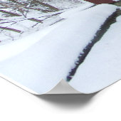 Poster Pont couvert en neige (Coin)