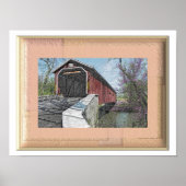 Poster Pont couvert - Lancaster PA - Art print (Devant)