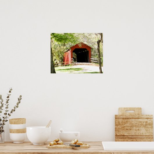 Poster Pont couvert pittoresque (Cuisine)