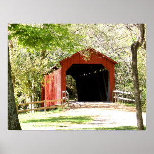 Poster Pont couvert pittoresque