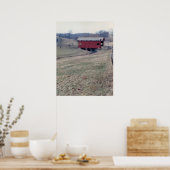 Poster Pont couvert rouge (Cuisine)