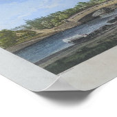 Poster Pont couvert Schuylkill River Philadelphia Imprime (Coin)