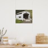 Poster Pont couvert Wild Cat, comté de Lane, Oregon (Cuisine)