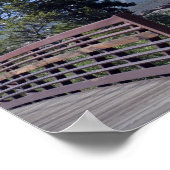 Poster Pont cyclable Breckenridge et monts à neige (Coin)