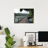 Poster Pont cyclable sur l'eau (Bureau à domicile)
