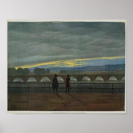 Poster Pont d'août à Dresden (Devant)