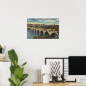 Poster Pont d'arche en pierre de passage (Bureau à domicile)