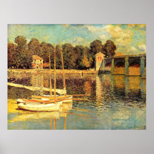 Poster Pont d'Argenteuil Claude Monet