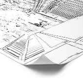 Poster Pont de Bir-Hakeim sur la Seine - Paris, France (Coin)