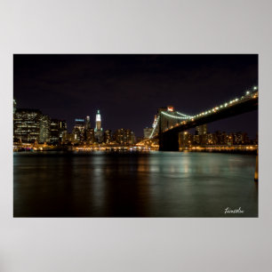 Poster Pont de Brooklin la nuit (copie)