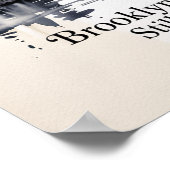 Poster Pont de Brooklyn Still Magic Encre (Coin)