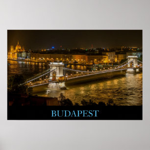 Poster Pont de Budapest en Hongrie
