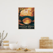 Poster Pont de Gapstow Central Park Automne (Cuisine)