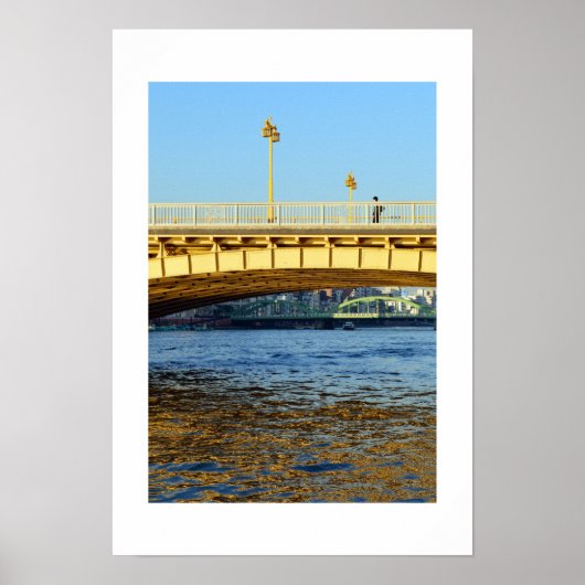 Poster Pont de Kuramae : Sumida River, Tokyo (Devant)