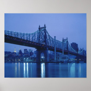 Poster Pont de la 59e rue, New York, États-Unis