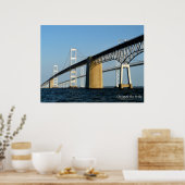 Poster Pont de la baie de Chesapeake - IMPRIMER (Cuisine)