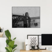 Poster Pont de la baie de Yaquina (Bureau à domicile)