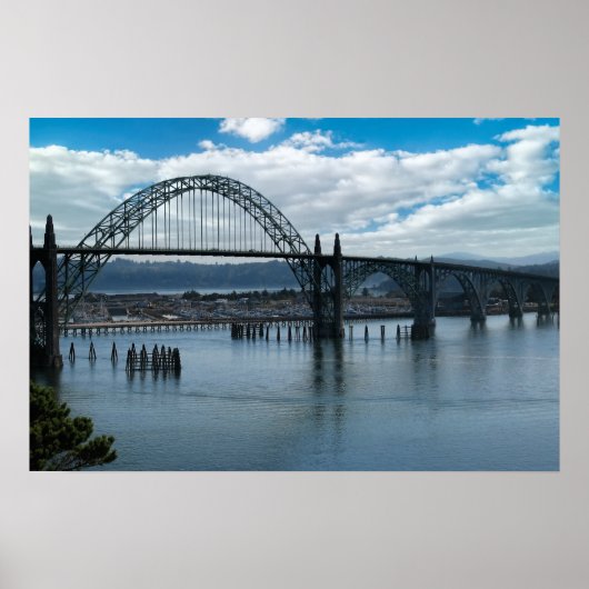 Poster Pont de la baie de Yaquina - Newport Oregon (Devant)