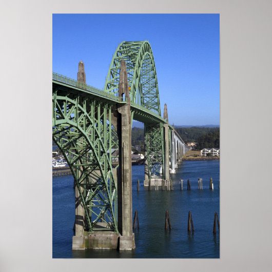 Poster Pont de la baie de Yaquina qui enjambe la baie de  (Devant)
