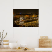Poster Pont de la chaîne de Budapest (Cuisine)