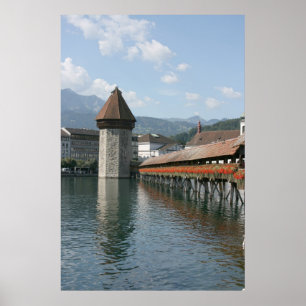Poster Pont de la Chapelle, Lucerne, Suisse