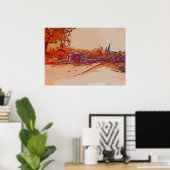 Poster Pont de la Liberté Old Bayou (Bureau à domicile)