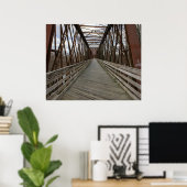 Poster Pont de la piste cyclable (Bureau à domicile)