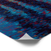 Poster Pont de la Porte d'Or Pointillisme San Francisco  (Coin)