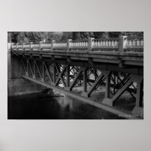 Poster Pont de la rivière Ocqueoc