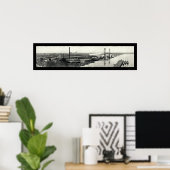 Poster Pont de la rivière St. Johns Photo 1921 (Bureau à domicile)