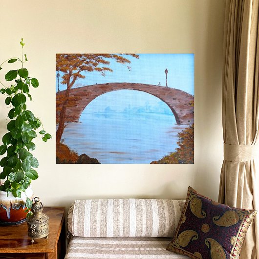 Poster Pont de la vieille ville