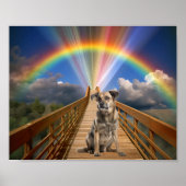 Poster Pont de l'Arc-en-Ciel Mémorial Perte Animale Perso (Devant)