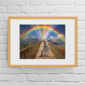 Poster Pont de l'Arc-en-Ciel Mémorial Perte Animale Perso