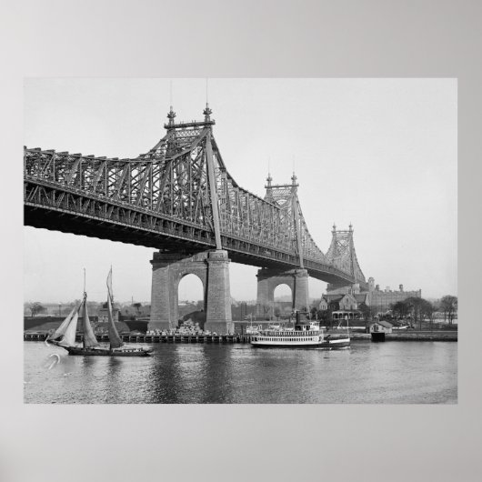 Poster Pont de l'île de Blackwell (Devant)