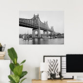 Poster Pont de l'île de Blackwell (Bureau à domicile)