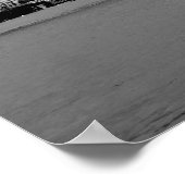 Poster Pont de Londres en noir et blanc (Coin)