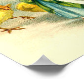 Poster Pont de Londres Joyeux Pâques Vintage (Coin)