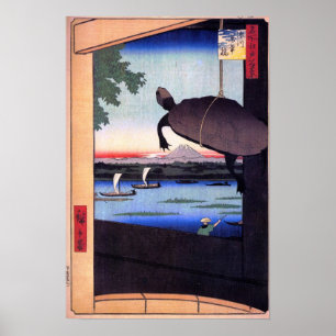 Poster Pont de Mannen dans Fukagawa