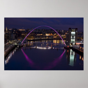 Poster Pont de millénaire de Gateshead