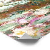 Poster Pont de Monet au-dessus d'un étang de nénuphars (Coin)