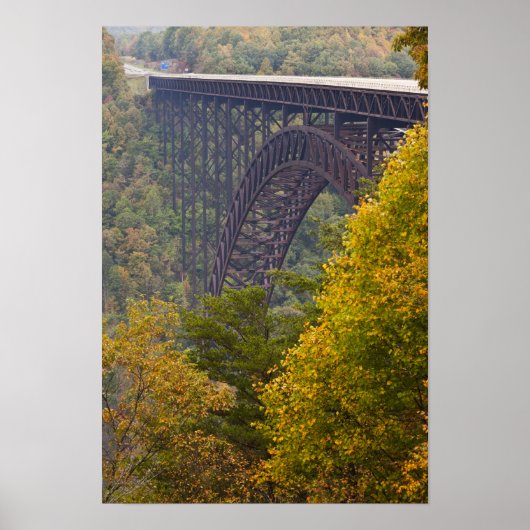Poster Pont de New River Gorge, New River Gorge (Devant)