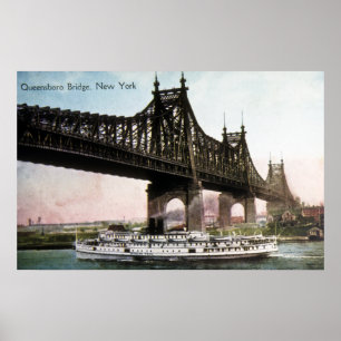 Poster Pont de Queensboro, New York
